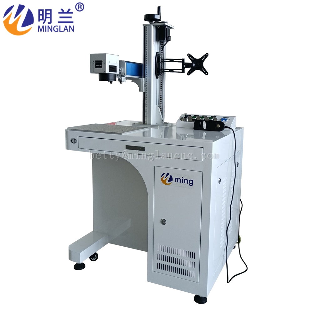 High quality 20W 30W 50W Fiber Laser Marking Machine Support Win10 64 - Image 3