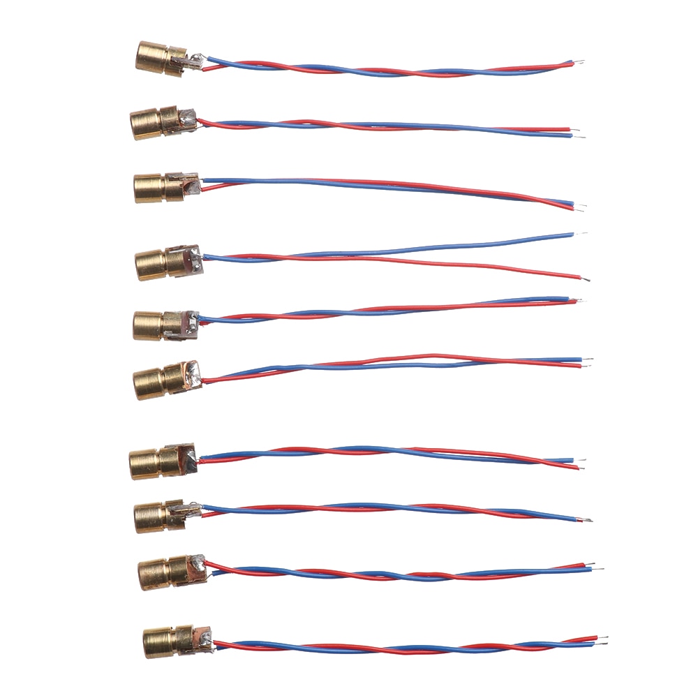 High quality Laser Diode 650nm 6mm 3/5V 5 Million Watt Adjustable Laser Dot Module Red Copper Head Laser Woodworking Measuring - Image 3