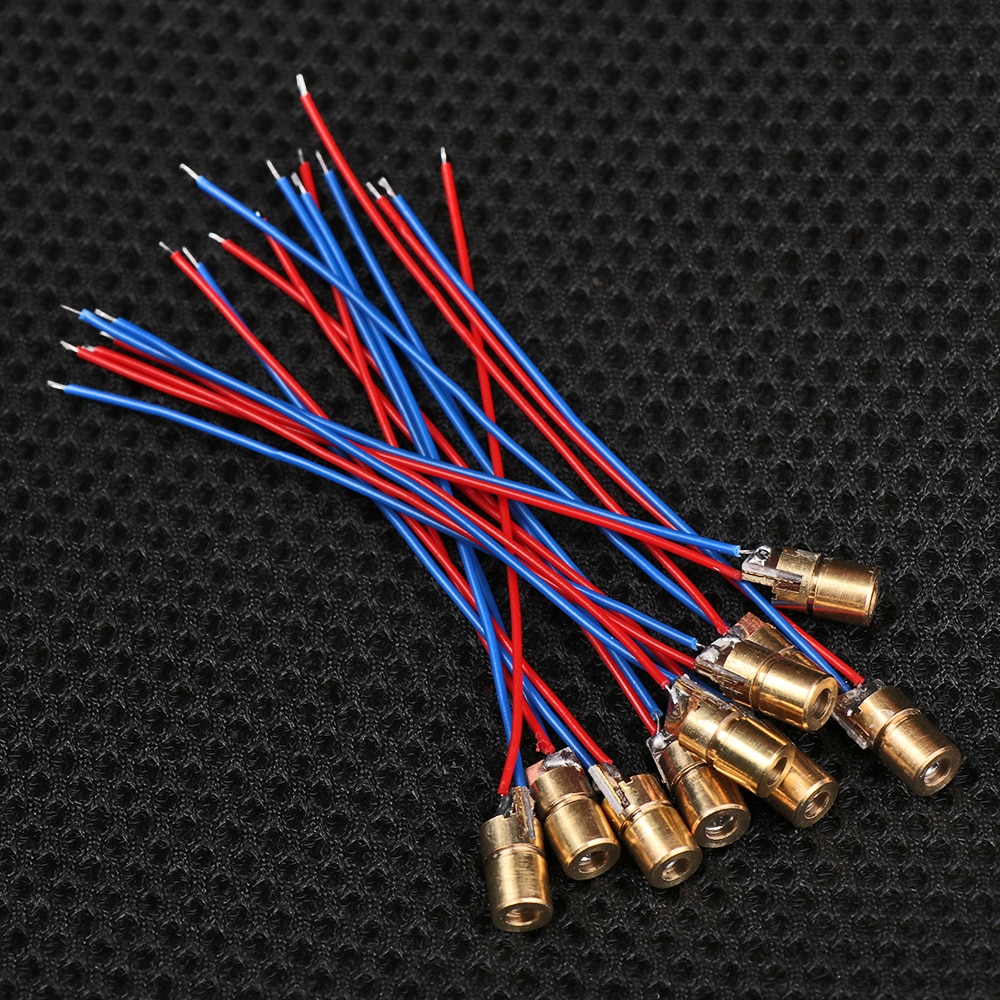 High quality Laser Diode 650nm 6mm 3/5V 5 Million Watt Adjustable Laser Dot Module Red Copper Head Laser Woodworking Measuring - Image 5