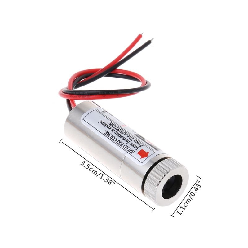 Hot 650nm 5mW Red Point Laser Module Head Glass Lens Focusable Industrial Class - Image 3