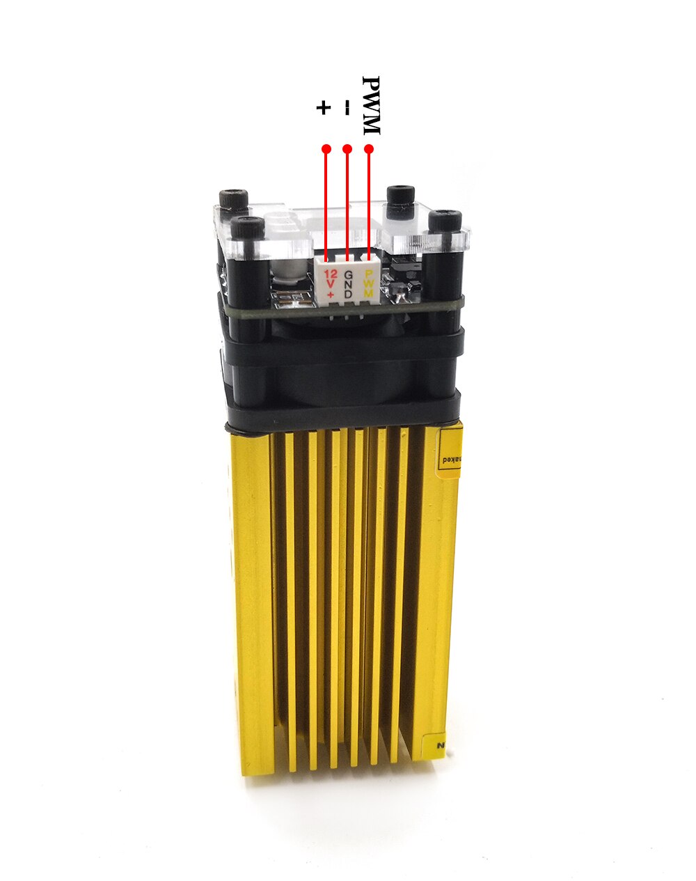 Hot sale New 15W Laser Heads Focusing 3P With TTL/PWM 450nm 15000mw CNC Laser Engraving Module - Image 3