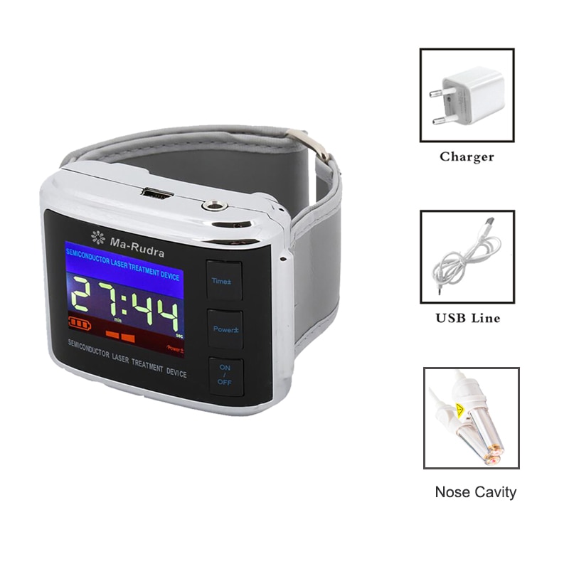 Household 650nm Laser Physiotherapy Wrist Diode LLLT for Diabetes Hypertension Treatment Diabetic Watch Laser Sinusitis Therapy - Image 2