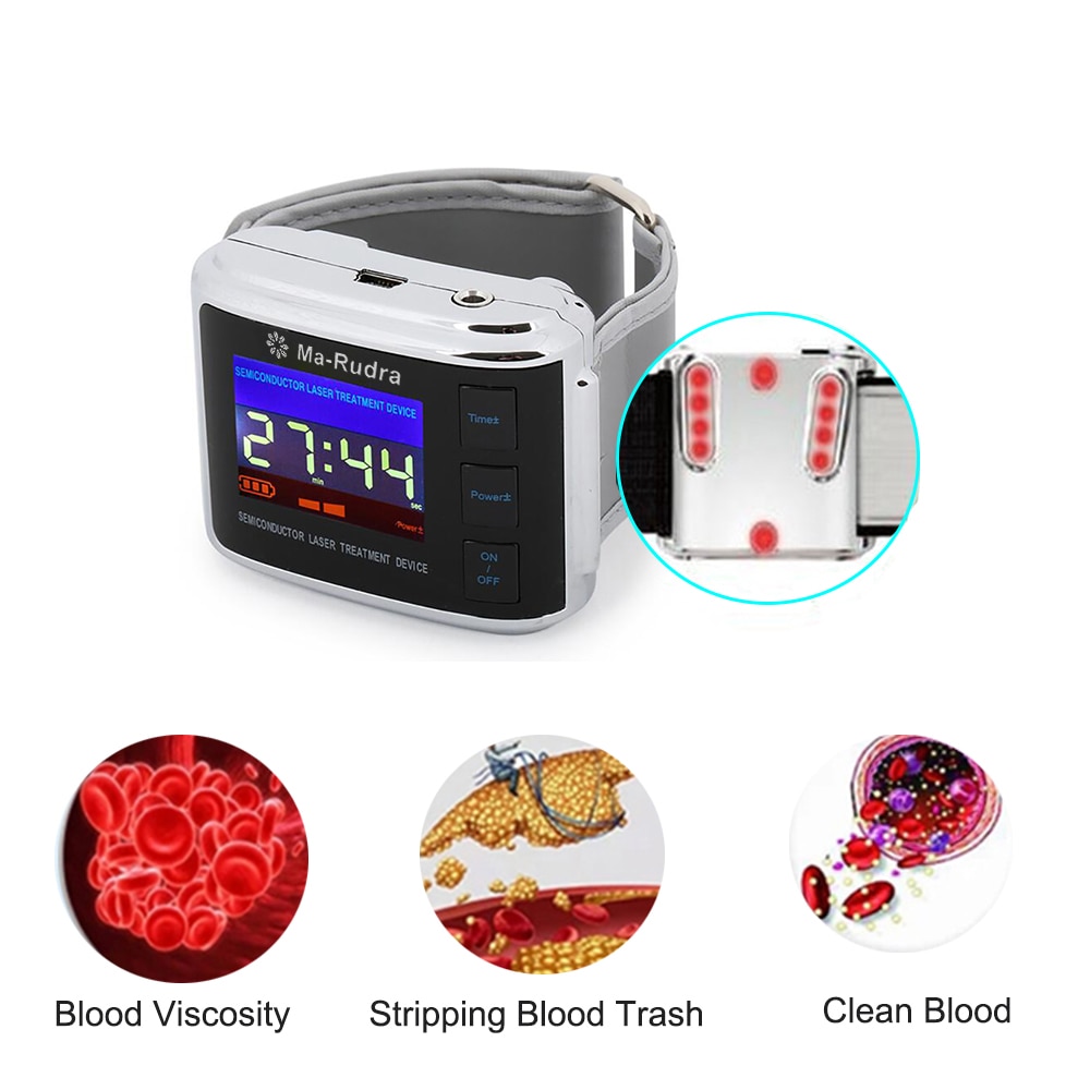 Household 650nm Laser Physiotherapy Wrist Diode LLLT for Diabetes Hypertension Treatment Diabetic Watch Laser Sinusitis Therapy - Image 5