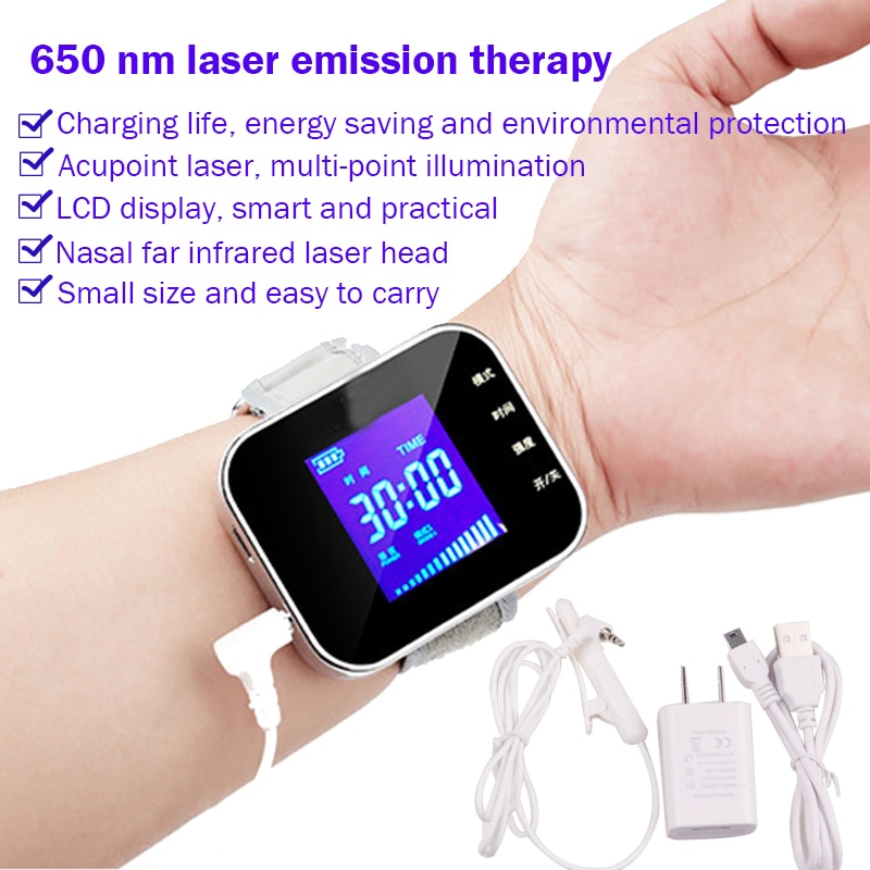Household 650nm Laser Physiotherapy Wrist Diode LLLT for Diabetes Hypertension Treatment Diabetic Watch Laser Sinusitis Therapy - Image 3