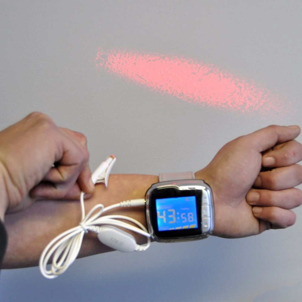 Household 650nm Laser Wrist Watch Diodes LLLT for Diabetes Hypertension Treatment Diabetic Therapy Laser Sinusitis Physiotherapy - Image 3