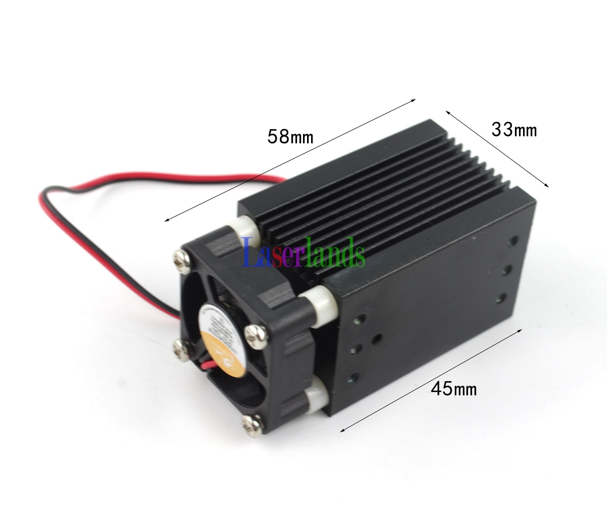 Housing/Case/Heatsink 5.6mm TO18 Laser Diode LD 405nm 450nm Blue Glass Lens Fan 3350 - Image 3