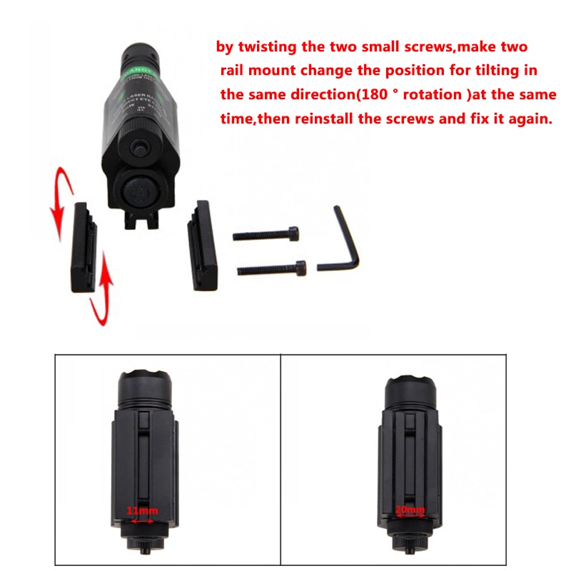 Hunting Green/Red Dot Scope Sight Picatinny Rifle Scope Barrel Mount With Tactical Pistol Gun Light Switch 16340BY CR2 Charger - Image 2