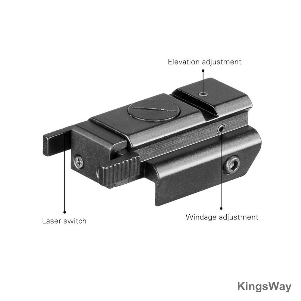 Hunting Mini Compact Red Dot Laser Sight With Picatinny Mount for Pistol