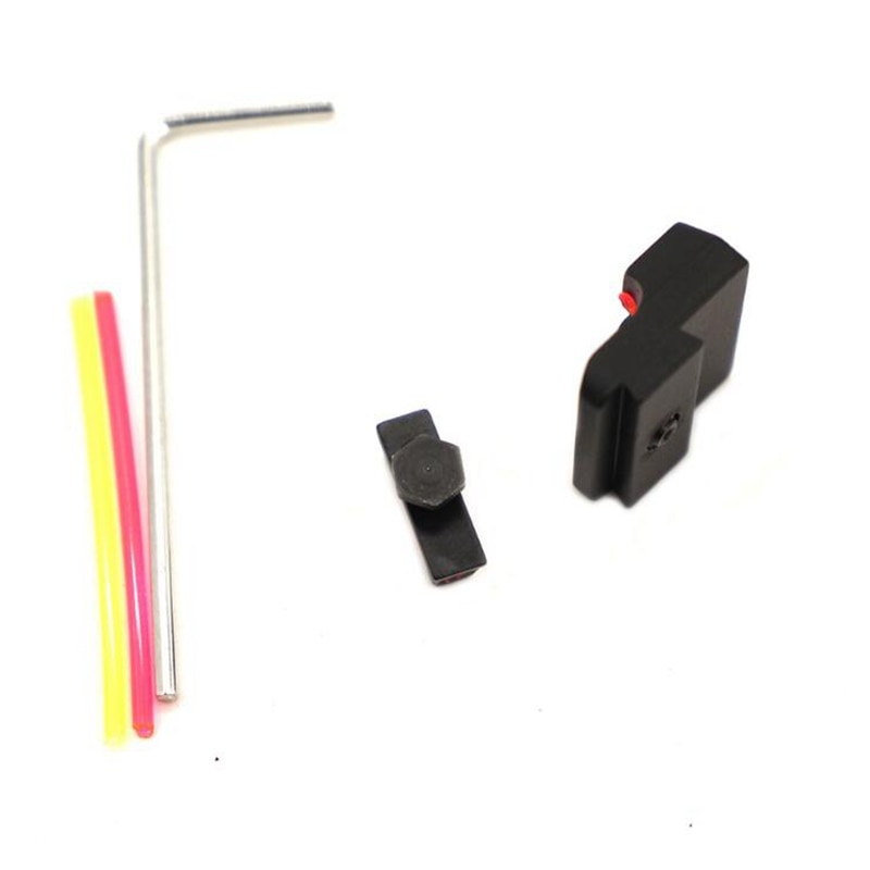 Hunting Rifle Gun Accessories Hunting Fiber Optic Front/ Rear fit glock 17 19 22 23 Dual fiber for Paintball - Image 3
