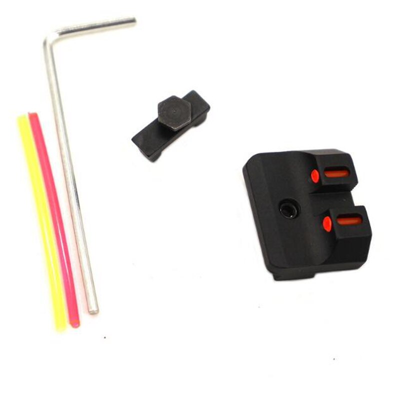 Hunting Rifle Gun Accessories Hunting Fiber Optic Front/ Rear fit glock 17 19 22 23 Dual fiber for Paintball - Image 4