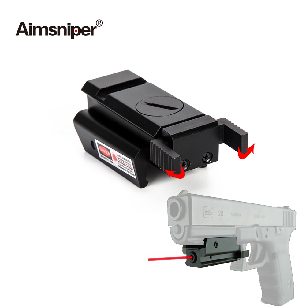 Hunting Riflescope Tactical Mini Red Dot Laser Sight 5mw With 11/20mm Picatinny Weaver Rail For Pistol Glock Handgun Airsoft - Image 3