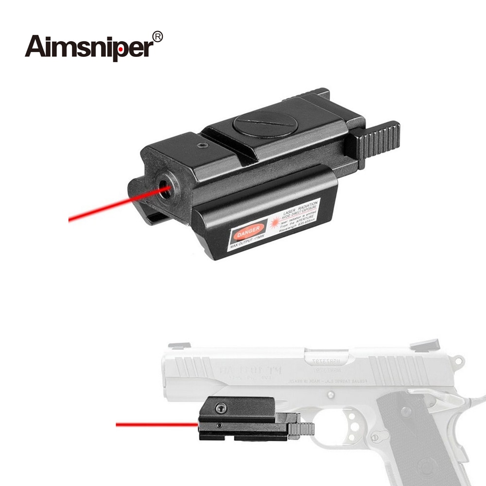 Hunting Riflescope Tactical Mini Red Dot Laser Sight 5mw With 11/20mm Picatinny Weaver Rail For Pistol Glock Handgun Airsoft - Image 4