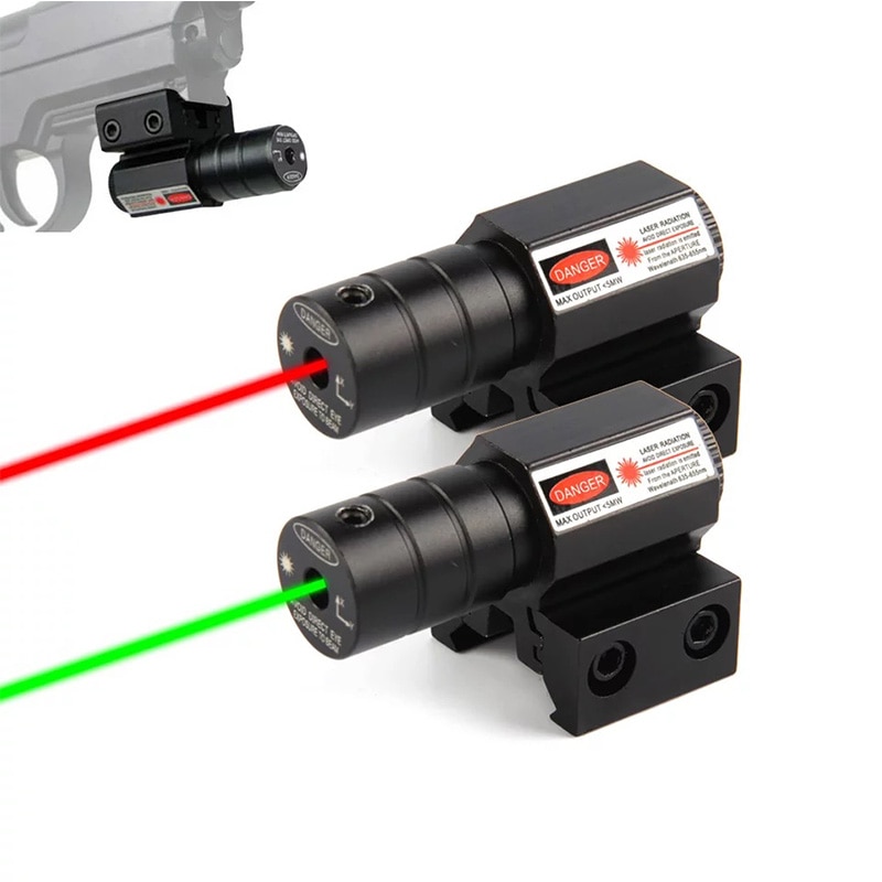 Hunting Tactical Red Dot Green Laser Scope Airsoft Rifle Mirror Hunting Adjustable 11mm/20mm Picatinny/Weaver Mountain Mount Las - Image 3