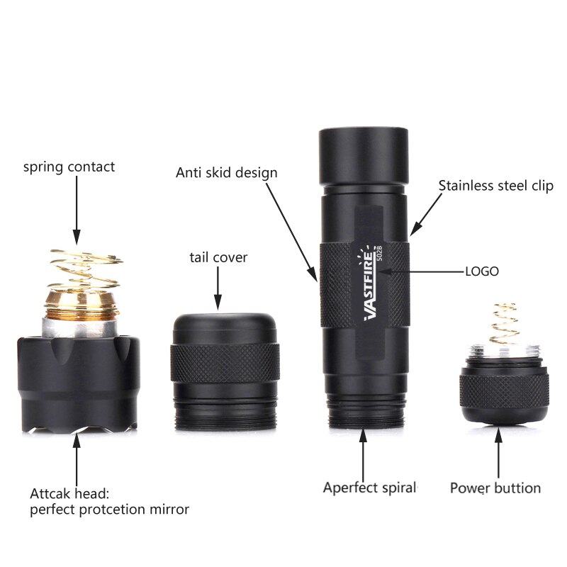 IR 850nm Night Vision Infrared Zoomable 502B Hunting Flashlight IR 940nm Illuminator Weapon Gun Light ON/OFF Mode With Gun Clip - Image 3