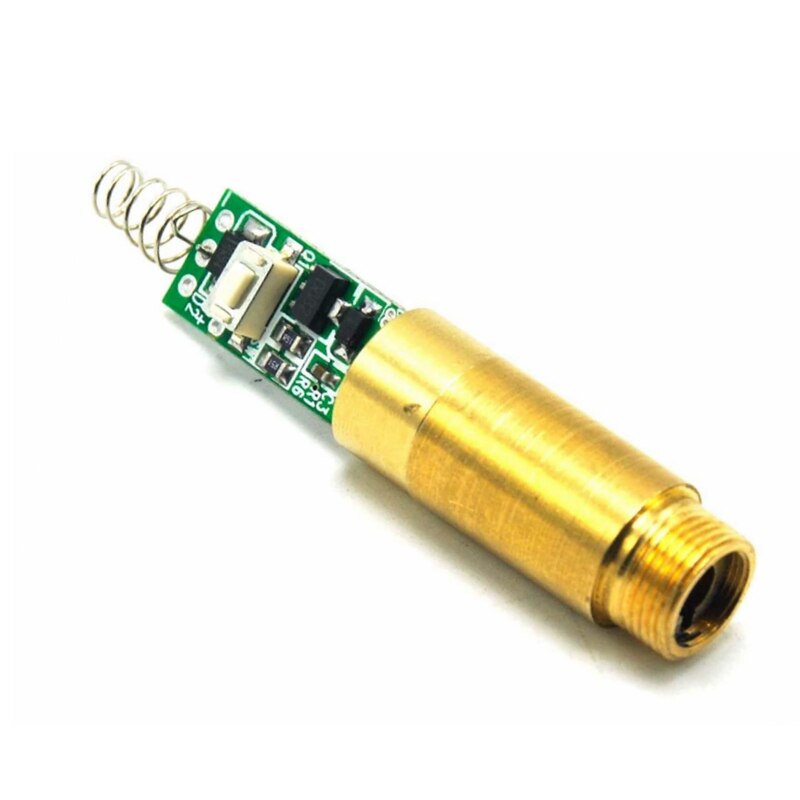Industrial Brass 532nm 20mw Green Laser Diode Module with Driver and Spring - Image 2