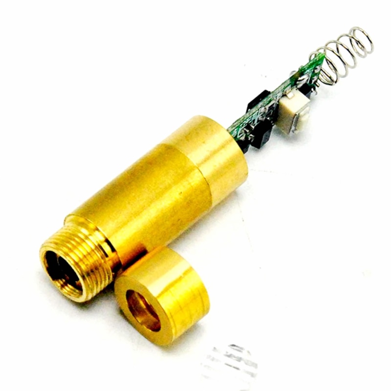 Industrial Brass 532nm 20mw Green Laser Diode Module with Driver and Spring - Image 3