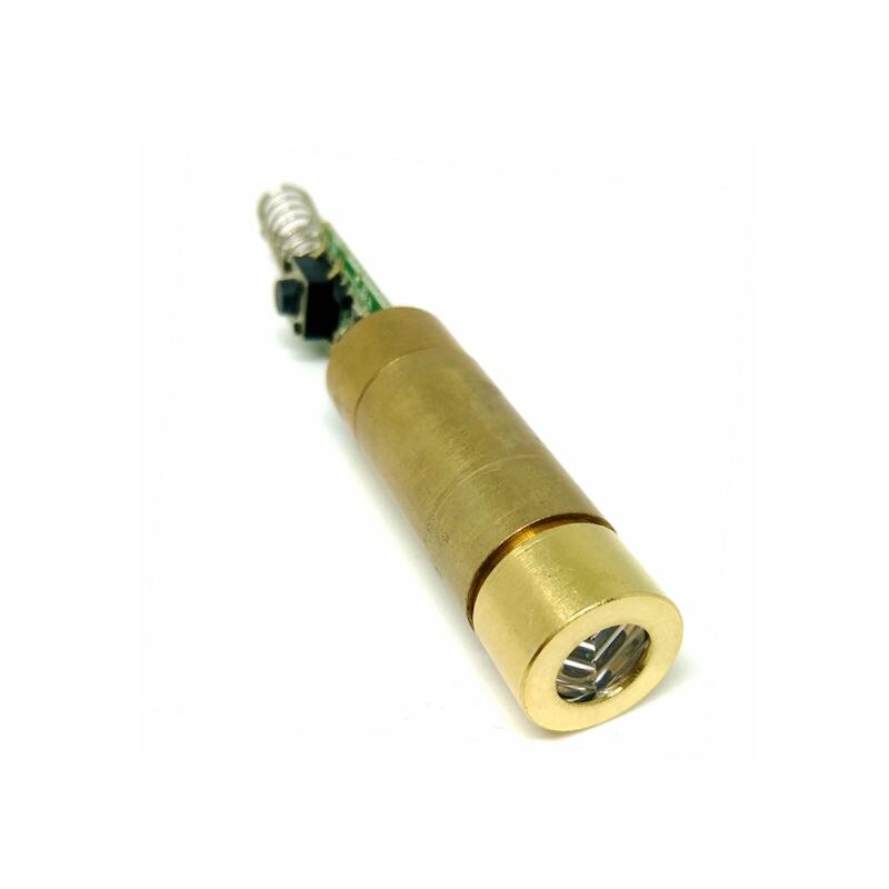 Industrial/Lab Brass 532nm 50mW Green Laser Diode Module Green Dot/Line Beam 3V-3.7V with Spring & Driver - Image 5