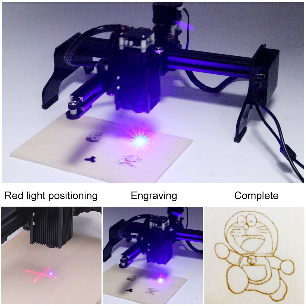 JTL2 3w/10w/15w/20w CNC Laser Engraving Machine DIY Pro Engraver Router Printer Supporting Computer/Offline/Bluetooth Control