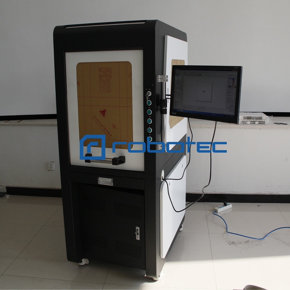 Large Scale Fiber Laser Marking Machine 30w 20W With Sealed Safety Cover Laser Engraving Machine For Metal - Image 4