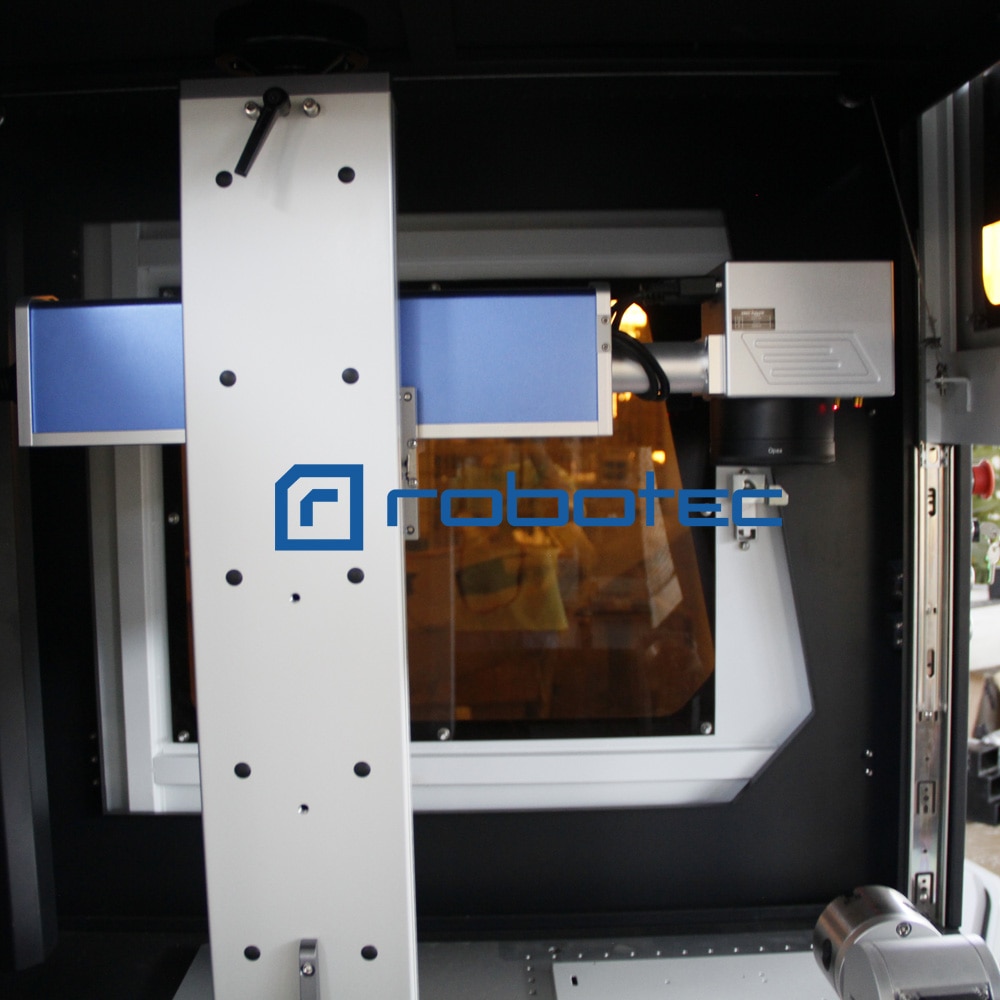 Large Scale Fiber Laser Marking Machine 30w 20W With Sealed Safety Cover Laser Engraving Machine For Metal - Image 5