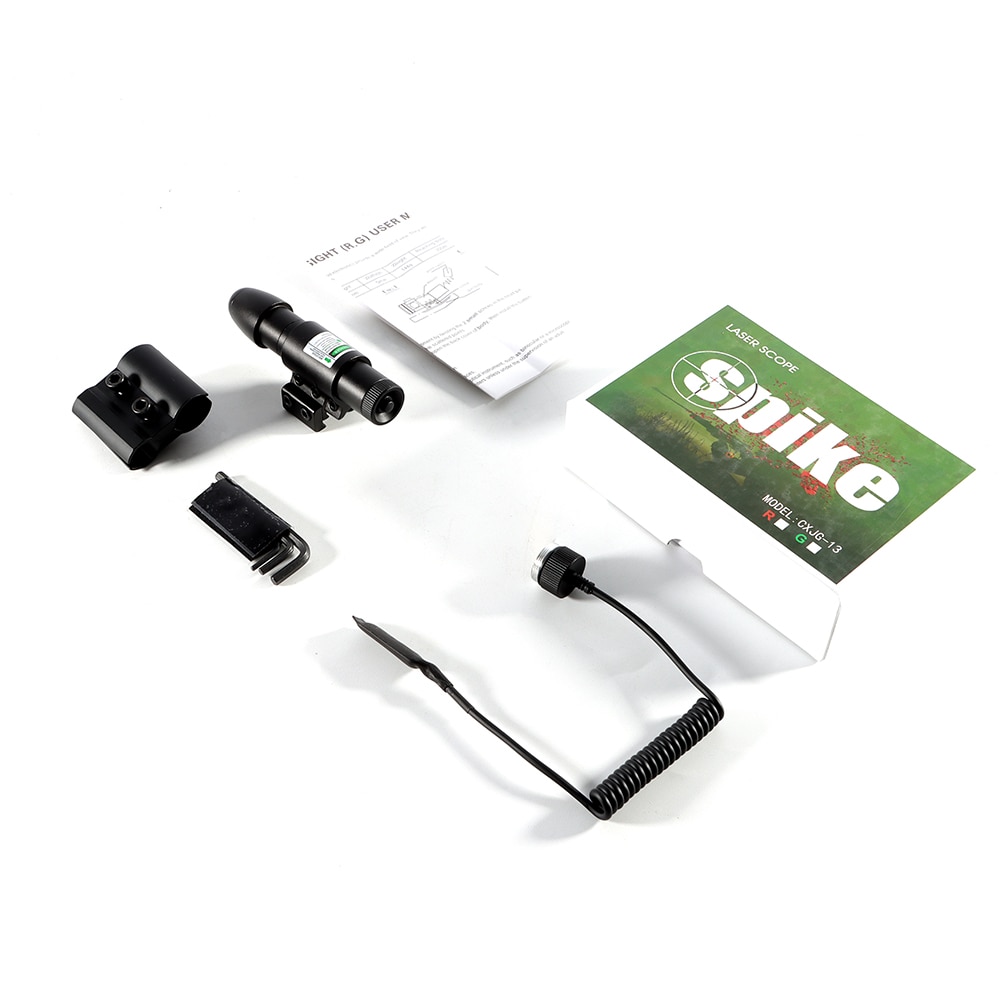 Laser Black Matte Tactical Laser Sight, 5mW, Green, Adjustable Dual Rail Mount Back Line Switch Design for Hunting. - Image 5