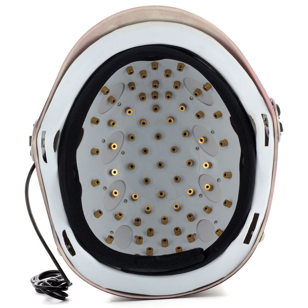 Laser Cap 64 / 128 Diodes 650nm Red Light LLLT Therapy Hair Regrowth Promoter Hair Loss Treatment Helmet With Glasses Blue