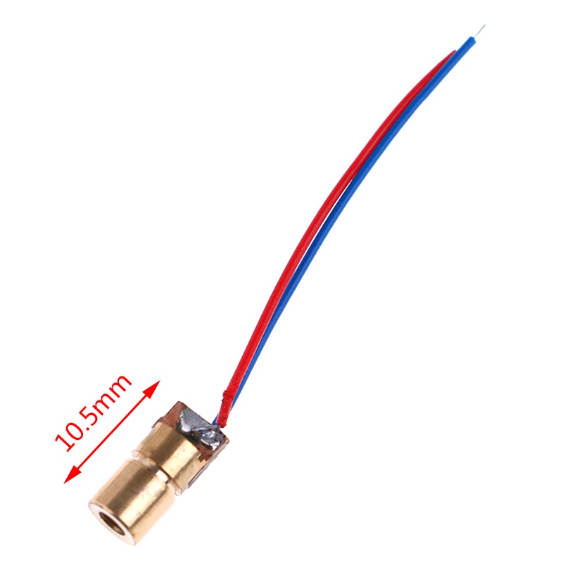 Laser Diode 10pcs 650nm 6mm 3VDC 5 Million Watt Adjustable Laser Dot Diode Module Red Copper Head Mini Laser Pointer - Image 5