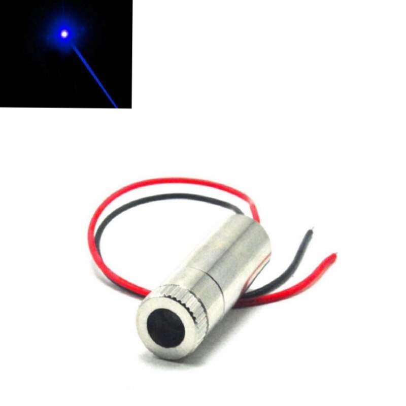 Laser Diode Module Focusable 450nm 50mW Blue Dot Shape 12X45mm w/Driver-in & 12mm Heatsink - Image 3