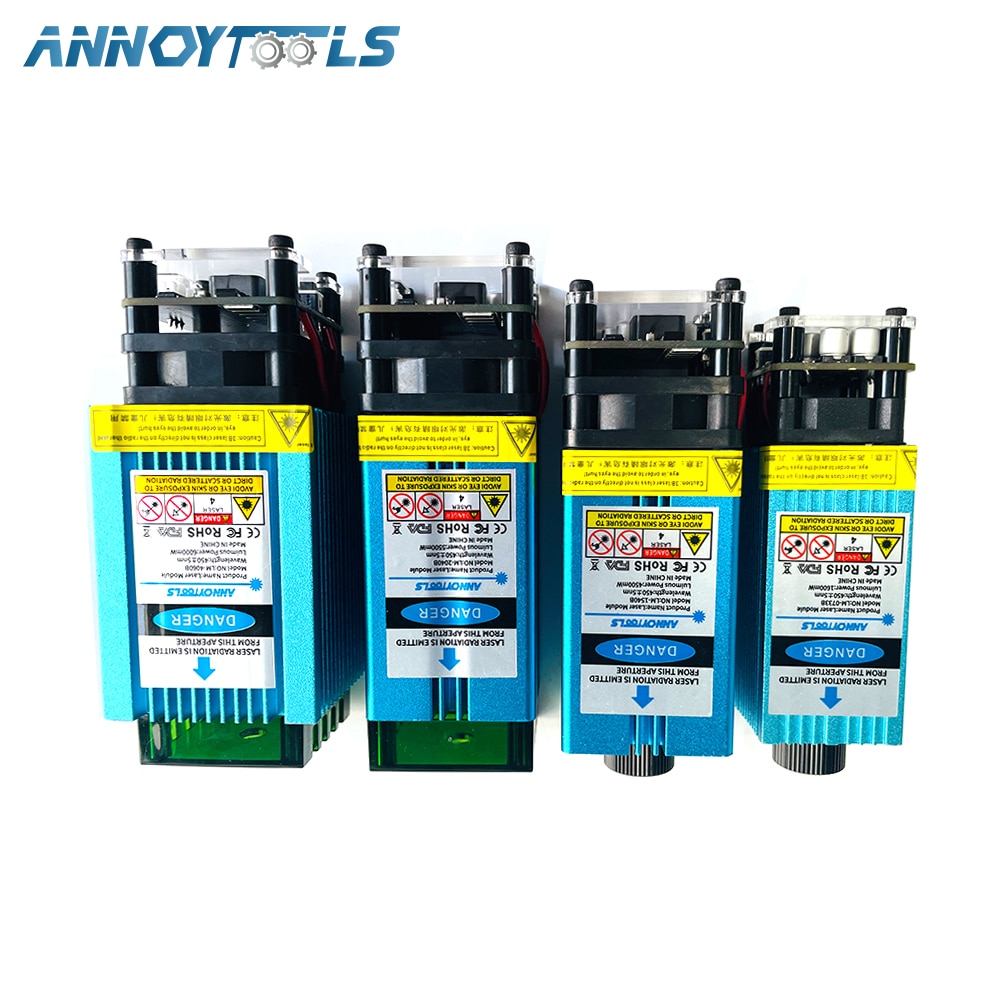 Laser Module 1.6W/4.5W/5.5W/6W 450nm Adjust/Fixed Focus Laser Engraving Cutting TTL PWM Control 33/40/60mm Laser Head 12V 5A - Image 4