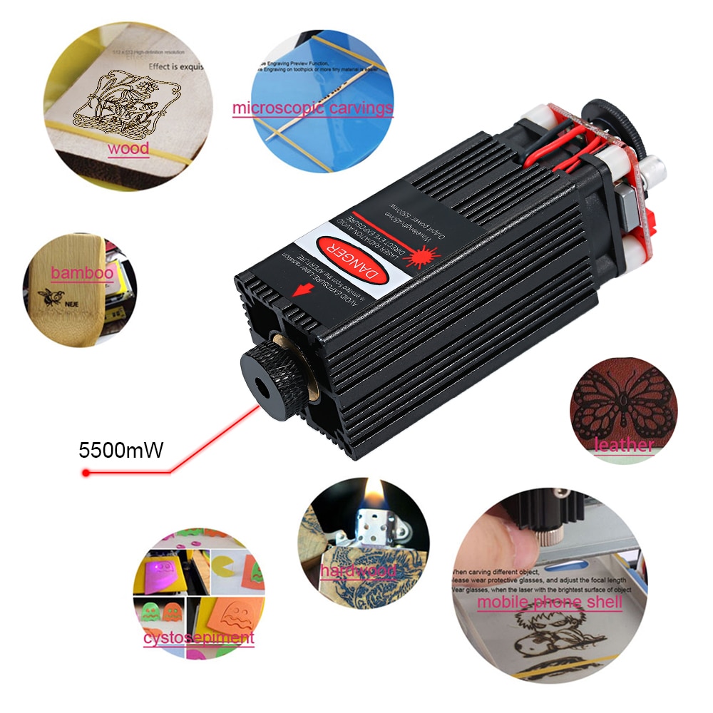 Laser Module 500mw / 405nm 500mw/ 2500mw/5500mw Focusable for CNC Engraving/ Laser Engraving - Image 4