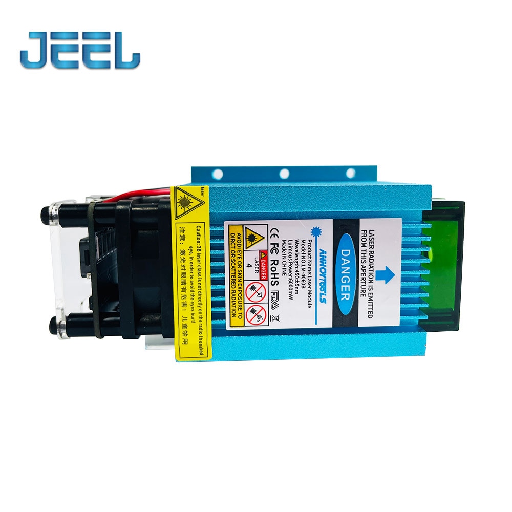Laser Module Kit 1.6W/4.5W/5.5W/6W 450nm Laser Head with TTL/PWM for Laser Engaving Machine CNC Wooden Cutter - Image 3