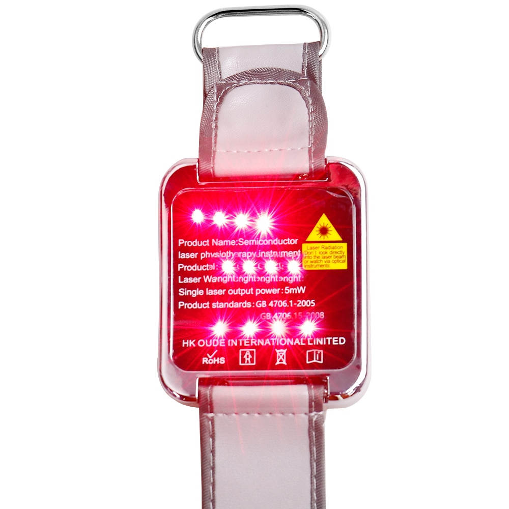 Laser Physiotherapy Wrist Diode LLLT For Diabetes Hypertension Treatment 12 Laser Diabetic Watch Laser Sinusitis Therapy Watch - Image 4