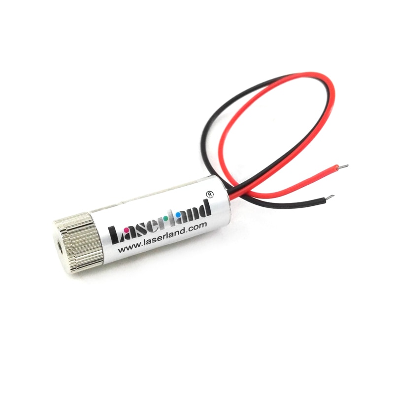 Laserland 12*39mm 5mW 650nm Red Cylinder Glass Lens Line Generator Focusable Laser Diode Module 110 degree - Image 2