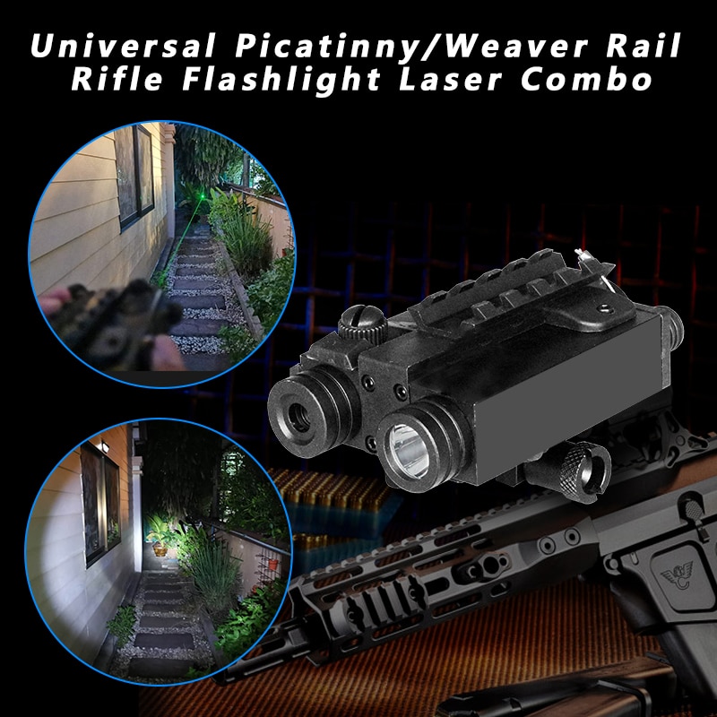 Laserspeed Aluminum Compact Green/Red Laser Sight with Weapon Light Tactical Laser Light Combo with Pressure Switch - Image 3