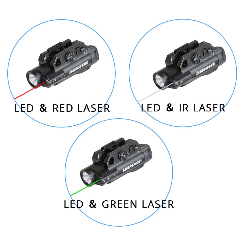 Laserspeed Green Laser Sight White Flashlight Combo with Matched Magnetic Induction Holster For Handguns Self Defense - Image 5
