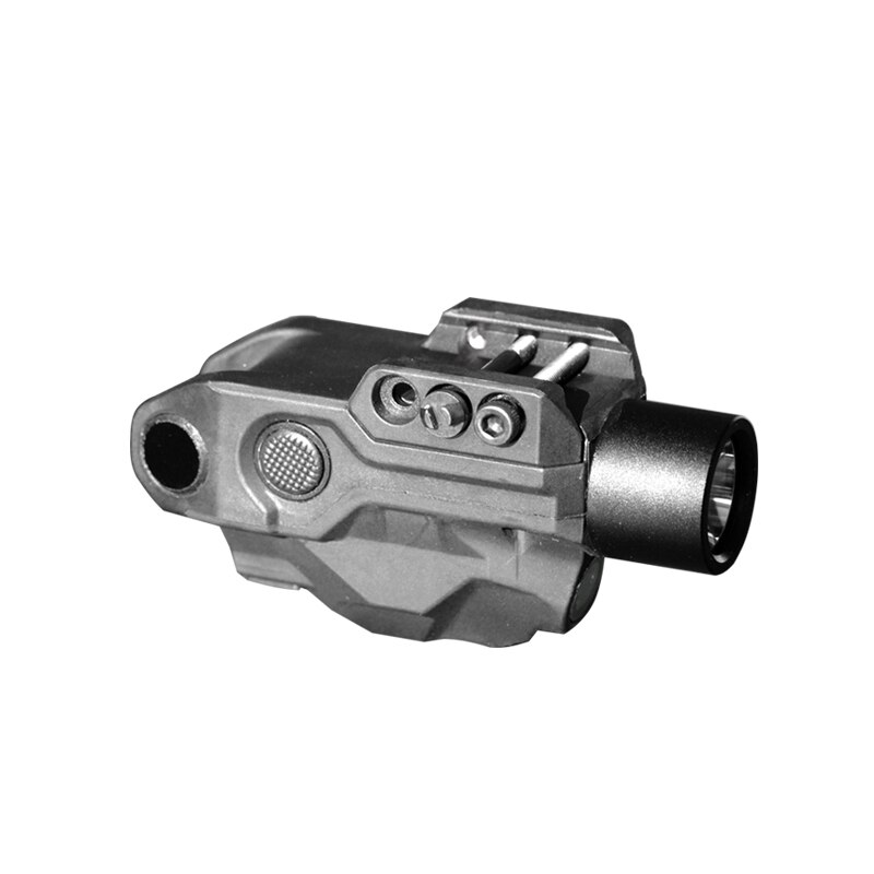 Laserspeed LED High Lumen Constant/Strobe Flashlight with Green Laser Sight for Glock 17 18 19 Picatinny Pistol Weapon Light - Image 2