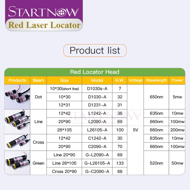 Light Red Cross Locator 660nm 100mw Laser Diode Module Focusable Beam Cross Laser Positioner For Woodworking Embroidery Machine - Image 3