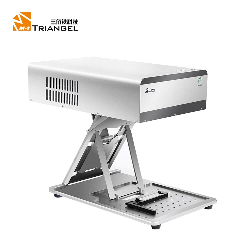 M-Triangel Z one Foldable Auto Focus 20W Fiber Laser Marking Back Glass Separating Back cover Remover machine