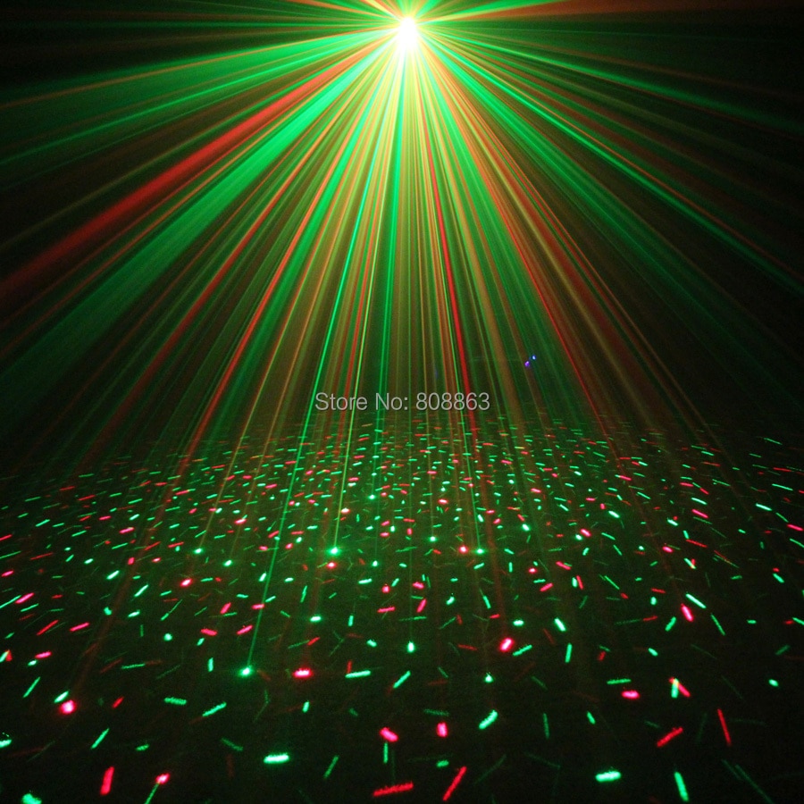 MINI Small R&G Laser Full stars Projector DJ Dance Disco Bar Family Party Xmas Effect Stage Effect Light Show Y10 - Image 3