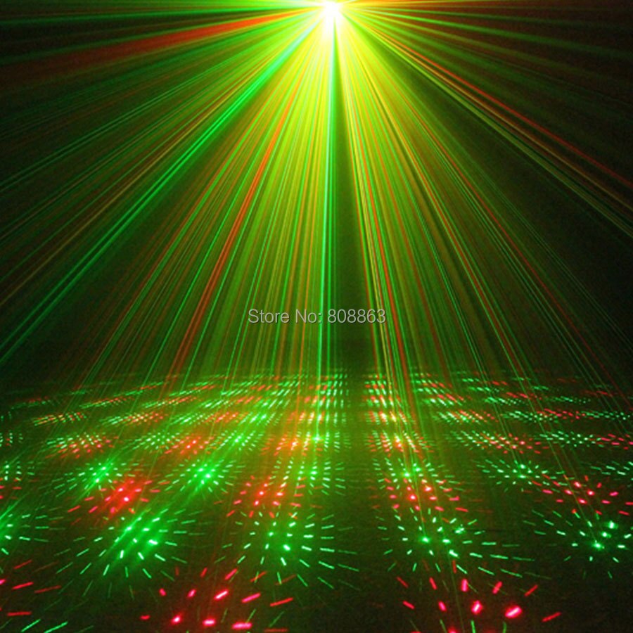 MINI Small R&G Laser Full stars Projector DJ Dance Disco Bar Family Party Xmas Effect Stage Effect Light Show Y10 - Image 5