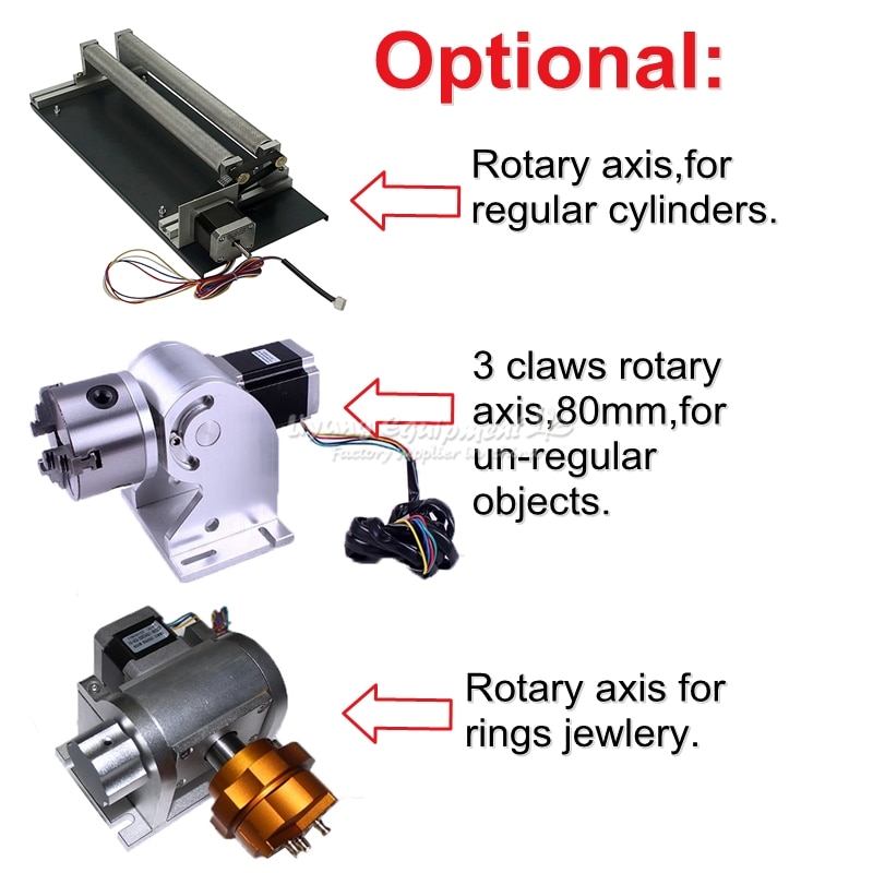 Master Oscillator Power-Amplifier 20W 30W Fiber Laser Nameplate Color Marking Machine Impulse Frequency 2000KHz with Rotary Axis - Image 5