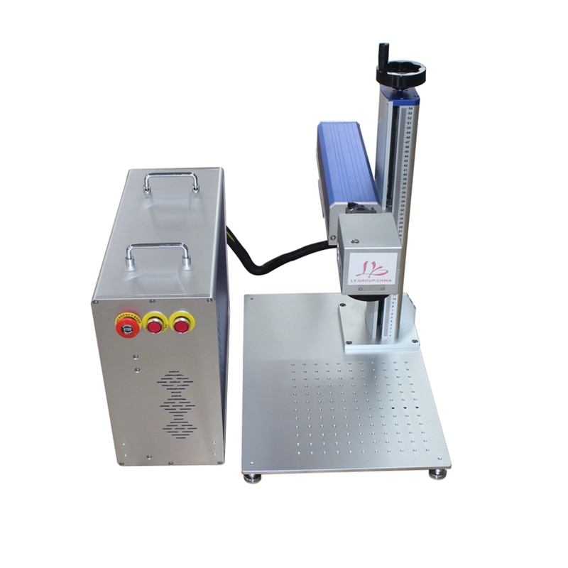 Master Oscillator Power-Amplifier MOPA Separated Fiber Laser Nameplate Color Marking Machine 20W 30W Impulse Frequency 1-2000KHz