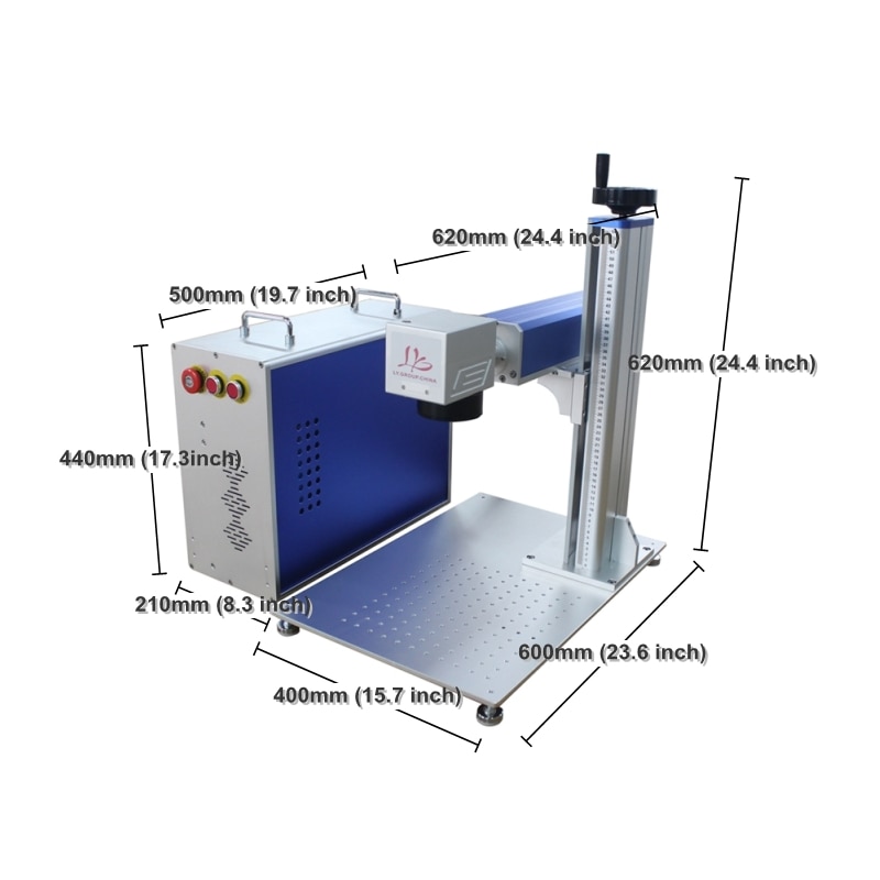 Master Oscillator Power-Amplifier MOPA separated Fiber Laser Nameplate Mark Machine 20W 30W Color marking on Stainless Steel - Image 2