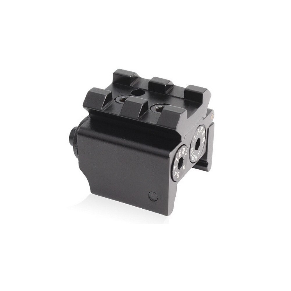 Mini Adjustable Compact Red Dot Laser Sight with Detachable Picatinny 20mm Rail for Pistol Air-gun Rifle Hunting Accessious