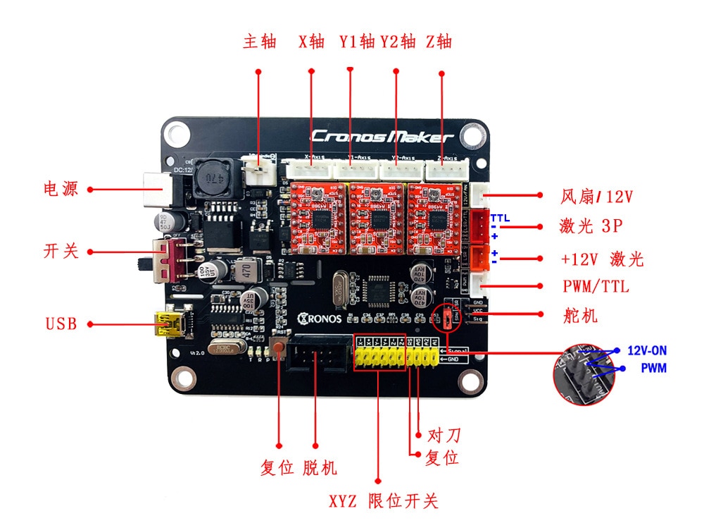 Mini CNC 3018 Router Kit Laser Engraving Machine With GRBL Software 500mw/2500mw/5500mw/15000mW Module Head - Image 4