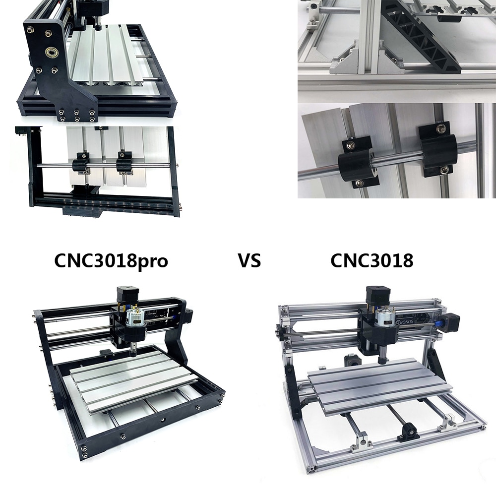 Mini CNC3018 Pro 15W Laser Engraving Machine with 500mw 2500mw 5500mw Head ER11 Wood Router Wood Carving CNC 3018 PRO