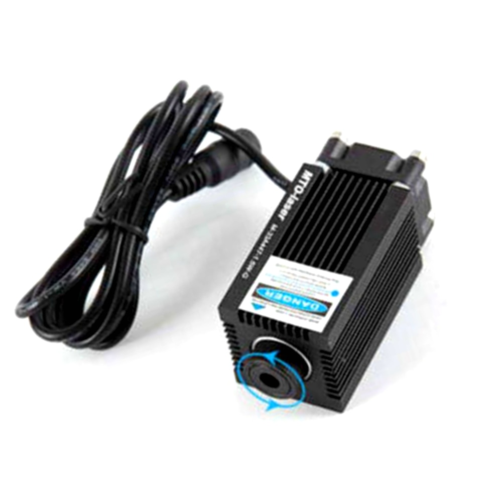 Mini Carving 450nm 1600mW 1.6W 33x55mm Dot Blue Laser Diode Module w/12V Adapter - Image 5