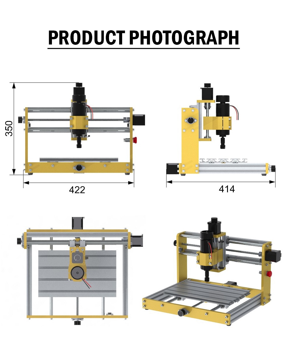 Mini Desktop CNC 3018 Plus CNC Router Engraving Machine for Wood Metal Engraver Kit Nema17 Stepper Motors Laser 5.5W 15W 30W - Image 4