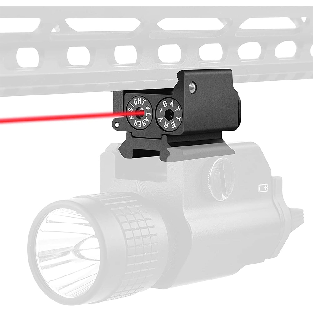 Mini Red Laser Red Dot Gun Sight with Rail Mount for Pistol Handgun Low Profile Rifle - Image 4