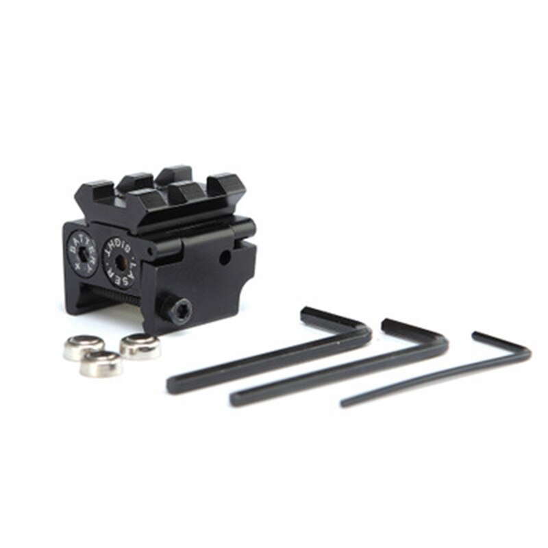 Mini Tactical Red Dot Laser sight Scope 650nm 300m 28x26mm DC 4.5V Dual Weaver For 20mm Rail Mount Compact - Image 2